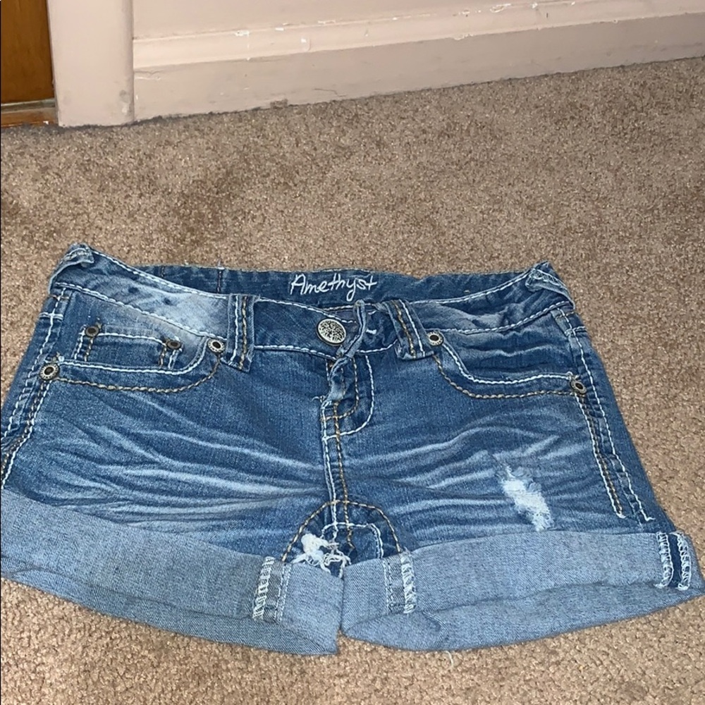 Distressed Jean Shorts